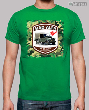 Camiseta Alfa Romeo AR-51 Matta Vintage Mad Alfa